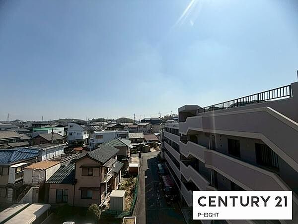 バルコニーから見える景色です！