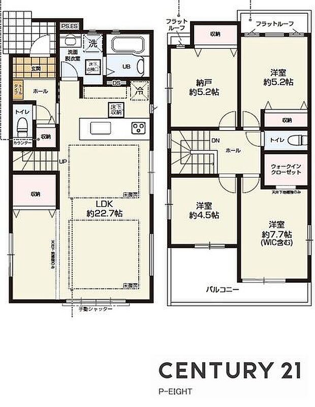 WICありの収納豊富な間取り！