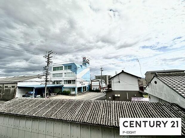 バルコニーから見える景色です!