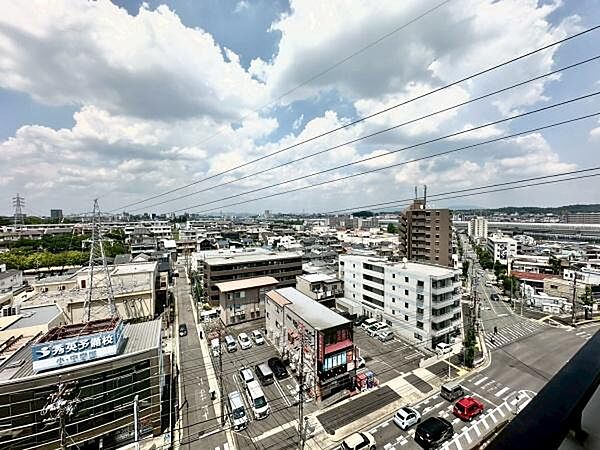 バルコニーから見える景色です！