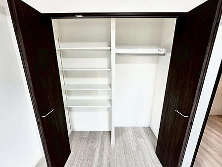 広めのクローゼットでたくさん収納できます!