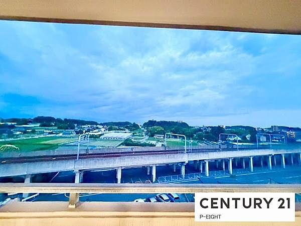 バルコニーから見える景色です！