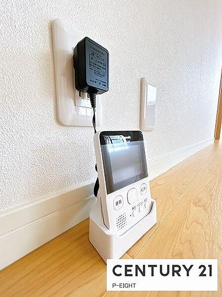 モニター付きインターホンで来客者の顔も見えて安心です！