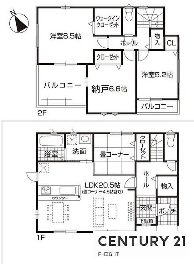 全居室収納スペースありの収納豊富な間取り!