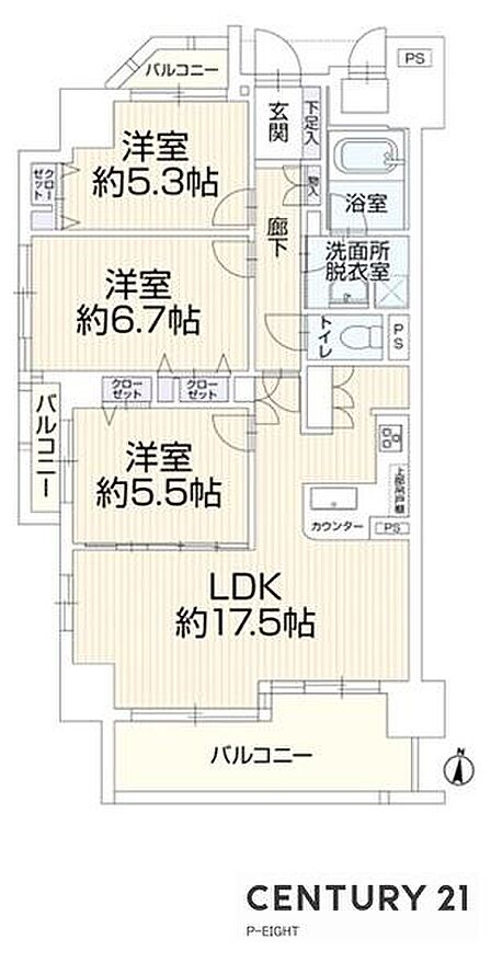 全居室収納スペースありの収納豊富な間取り!