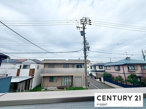 バルコニーから見える景色です!
