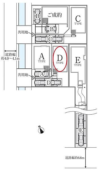 全体区画図　D棟です