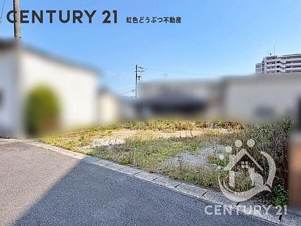 現地写真　別角度から撮影した様子です　建築条件ありません