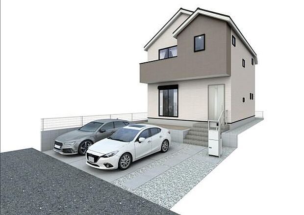 【施工会社施工例】外構工事施工一例 1号棟