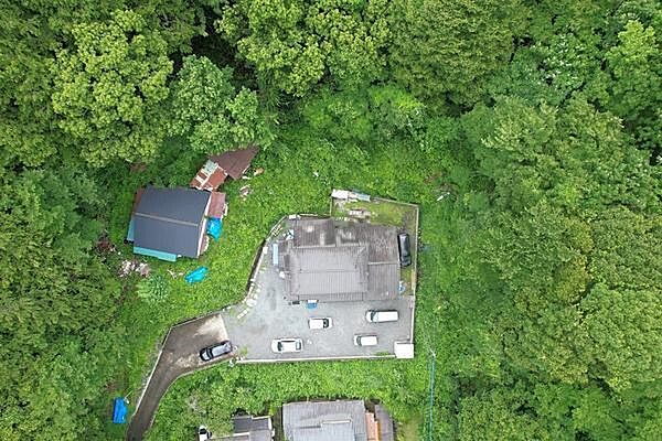 上空からの様子です。※未登記建物有り