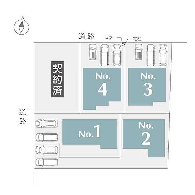 こちらは2号棟です。【豊橋市立高師小学校・本郷中学校エリア】 小学校まで徒歩約5分、中学校まで徒歩約14分●保育園まで徒歩約3分