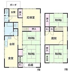 豊橋市船町　中古戸建 5DKの間取り
