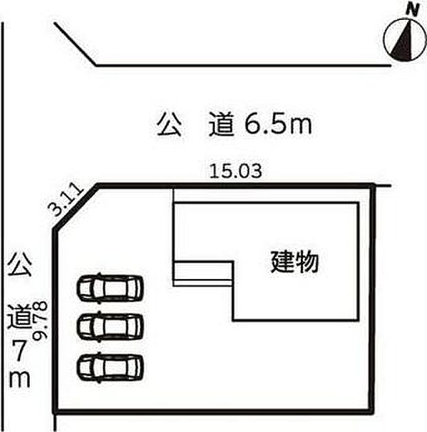 ●駐車並列3台可能◎