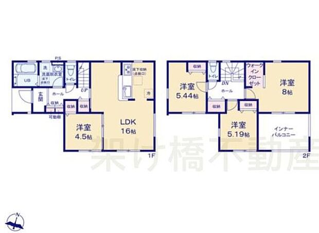 2号棟・4LDK・土地面積190.92平方メートル・建物面積105.15平方メートル【豊川市立国府小学校・西部中学校エリア】小学校徒歩約4分、中学校徒歩約9分●国府保育園徒歩約9分