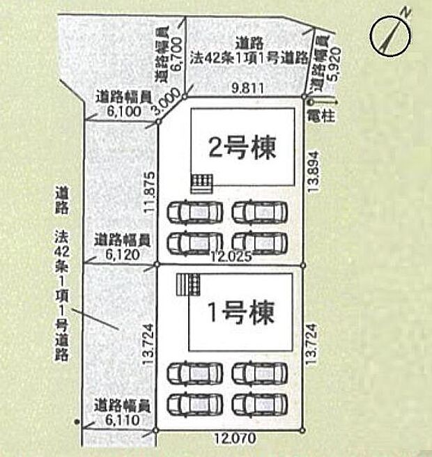 こちらは2号棟です。●駐車4台可能!