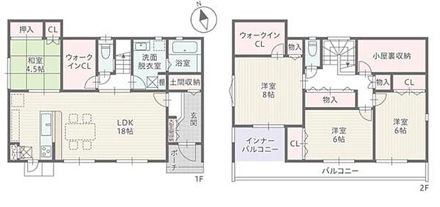 3号棟【土地面積165.93平方メートル(50.19坪)建物面積130.85平方メートル(39.58坪)】
