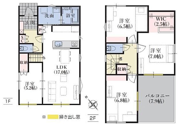 4LDK・土地面積132.25平方メートル（40.00坪）建物面積99.99平方メートル（30.24坪）