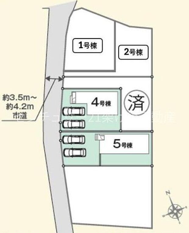 こちらは4号棟です。