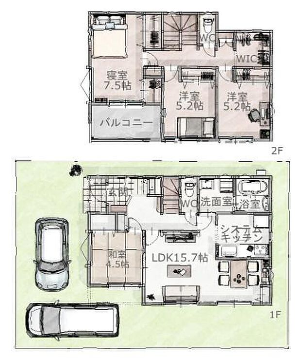 和室のある4ＬＤＫ♪ ●豊橋鉄道東田本線「東田」駅まで徒歩約4分