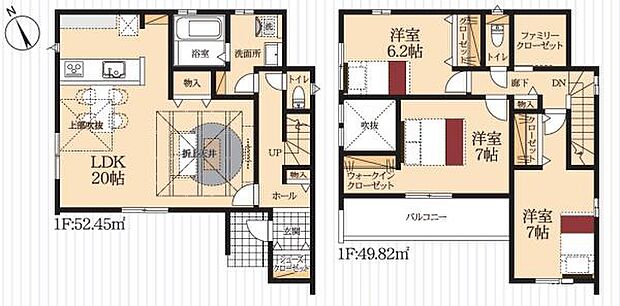 整形地！オール電化の3ＬＤＫ♪ ●豊鉄バス「牧野町」停まで徒歩約4分