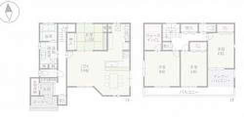 1号棟◇4ＬＤＫ◇土地面積／158.80平方メートル（48.03坪）建物面積／123.81平方メートル（37.45坪）