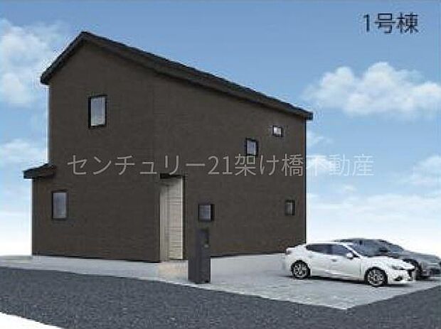 こちらは1号棟外観完成予想パースです。