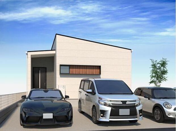 こちらは2号棟外観完成予想パースです。