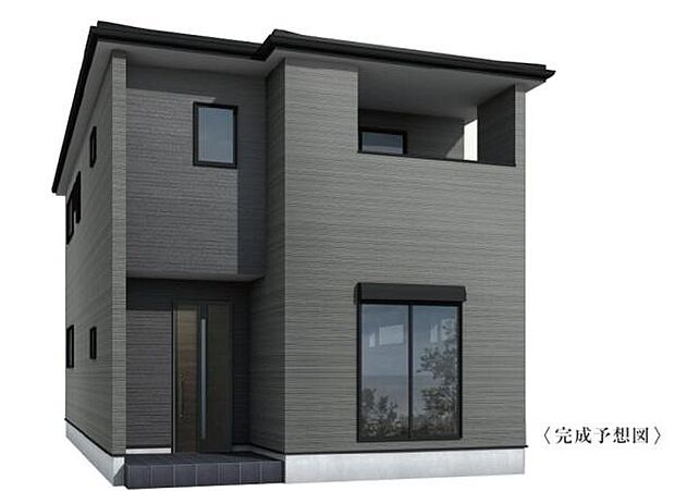 こちらは2号棟外観完成予想パースです。