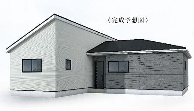 こちらは1号棟外観完成予想パースです。