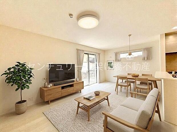 本画像はAI家具配置イメージです。画像内家具は架空デザインであり、実在製品とは異なります。家具等は販売価格に含まれません。細部設備は一部描写されていない箇所がございます。あらかじめご了承ください。