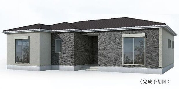 こちらは1号棟外観完成予想パースです。