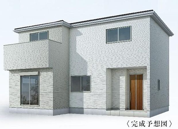 こちらは2号棟外観完成予想パースです。