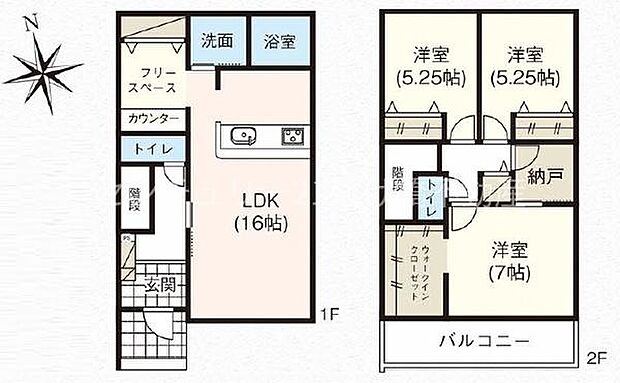 3号棟〇3LDK〇土地面積/154.27平方メートル(46.66坪)建物面積/96.05平方メートル(29.05坪)