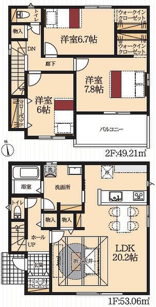 豊橋市三本木町第6(全1棟)【オール電化】3LDK