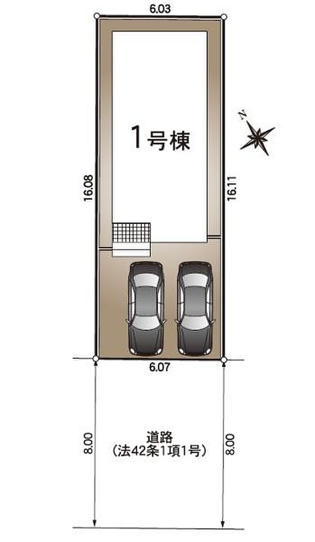 駐車並列2台可能(車種による)