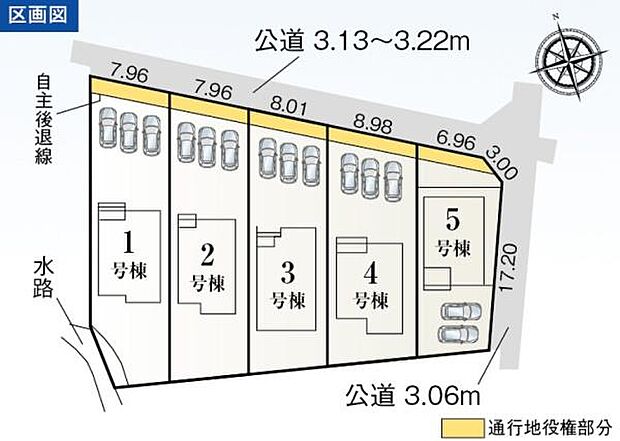 こちらは1号棟です。駐車並列3台可能(車種による)
