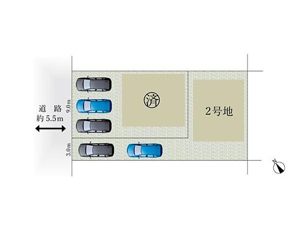 こちらは2号棟です。●縦列駐車2台可能◎