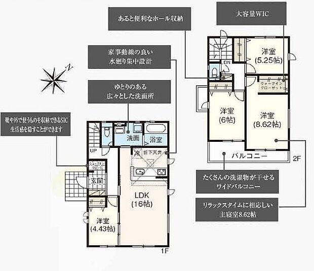 3号棟・4ＬＤＫ・土地面積158.98平方メートル（48.09坪）建物面積100.40平方メートル（30.37坪）