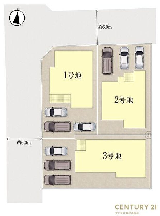 本物件は2号棟です♪駐車場は3台可能です♪