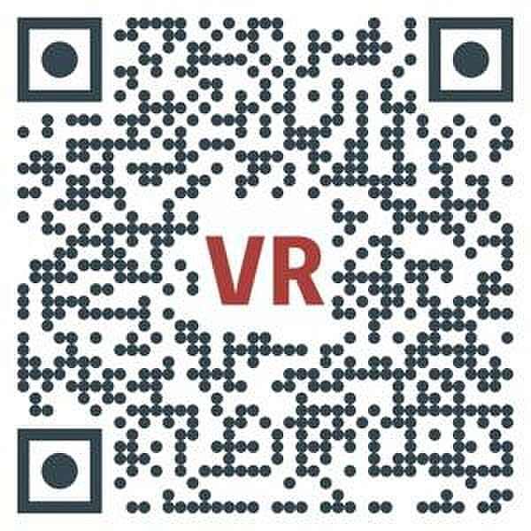 QRコードを読み込むと、バーチャル空間のウォークスルーを体験できます♪