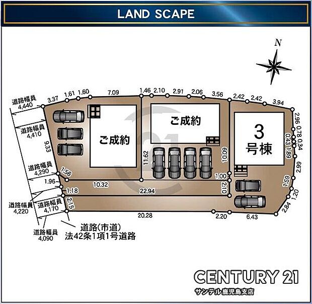 本物件は3号棟です♪駐車場は2台可能です♪