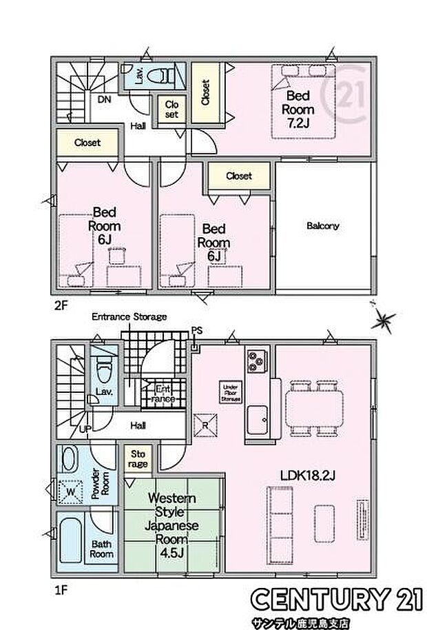 3号棟です！南向き、和室付きの4SLDKです♪小雨が降っても安心な広いワイドバルコニーがついています♪