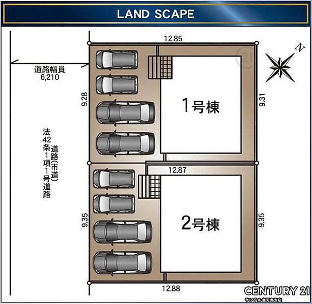 本物件は2号棟です♪駐車場は4台可能です♪