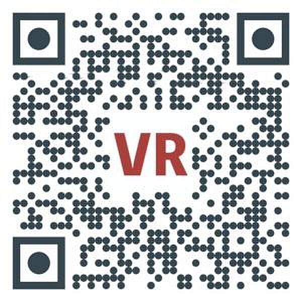 QRコードを読み込むと、バーチャル空間のウォークスルーを体験できます♪