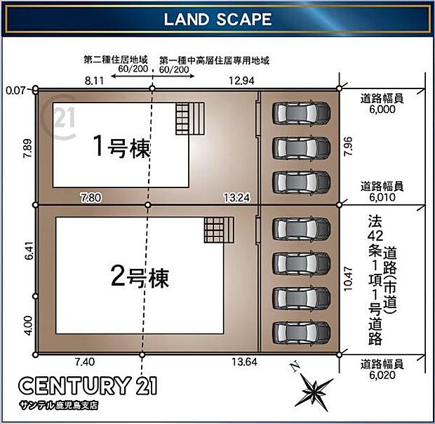 本物件は2号棟です♪4台駐車可能です♪