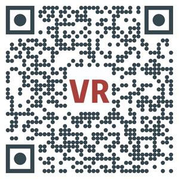 QRコードを読み込むと、バーチャル空間のウォークスルーを体験できます♪