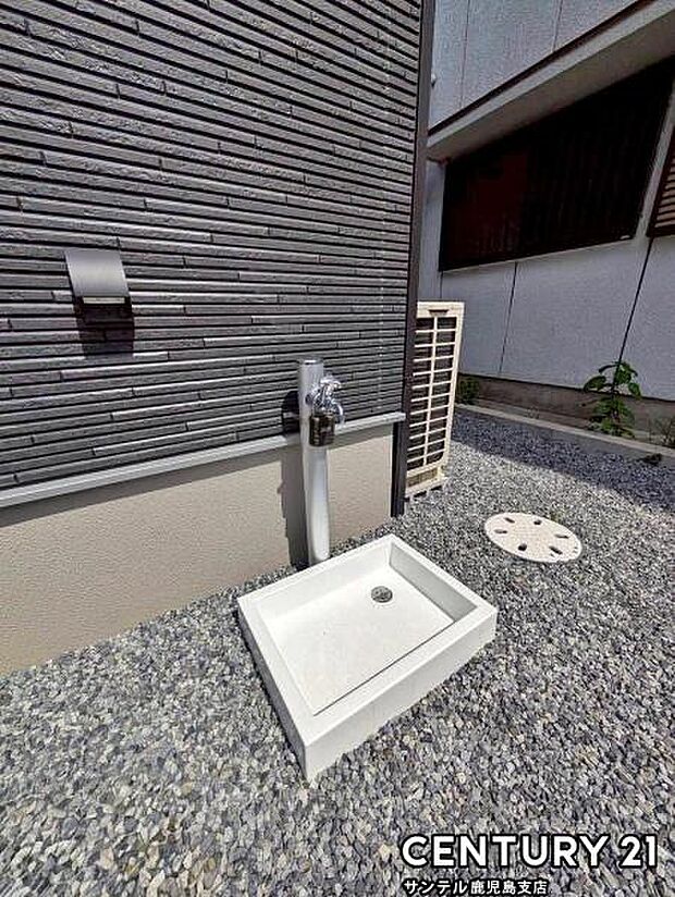 屋外立水栓付き♪