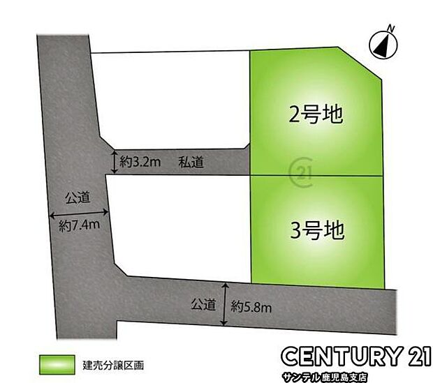 本物件は3号棟です♪駐車場は3台駐車可能です♪