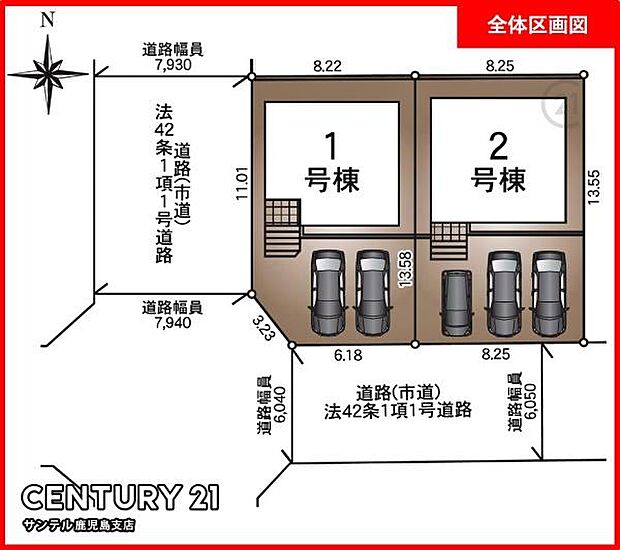 本物件は1号棟です♪駐車場は2台可能です♪