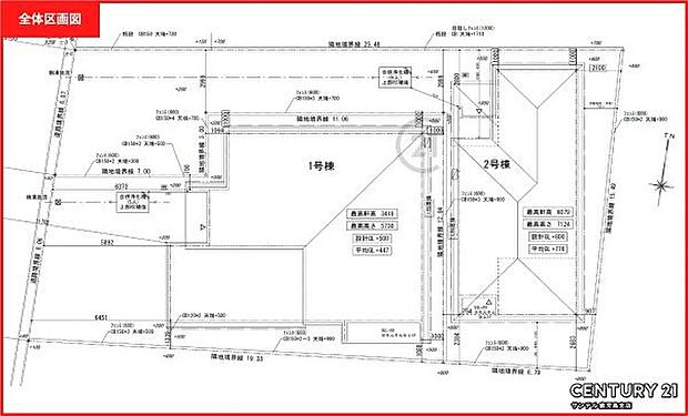 本物件は2号棟です♪お車は、並列2台と縦列1台で合計3台の駐車が可能です。※車種によります。